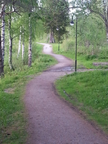 Stein har flott belysnig